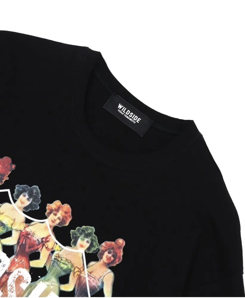 Yohji Yamamoto  |Plain Cotton Short Sleeves Logo Designers T-Shirts