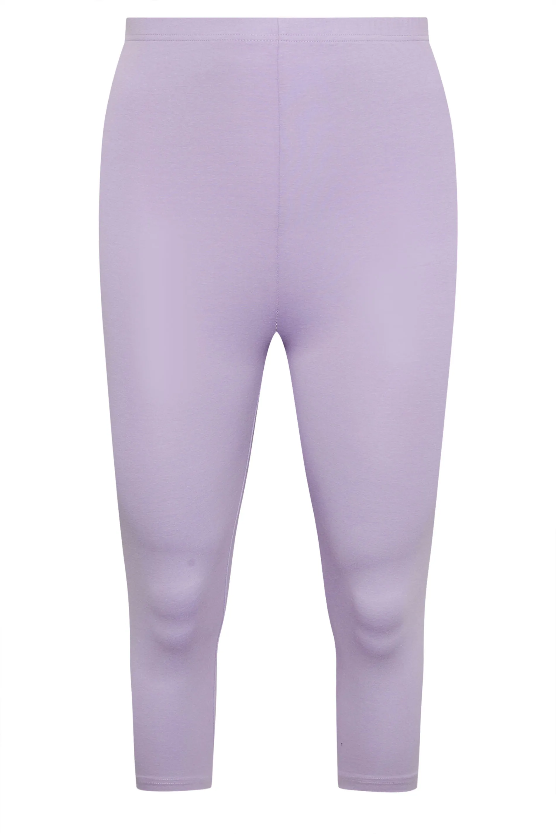 YOURS Curve Light Purple Cropped Leggings