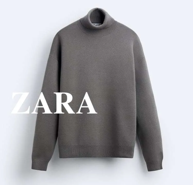 ZARA  |Pullovers Long Sleeves Plain Sweaters