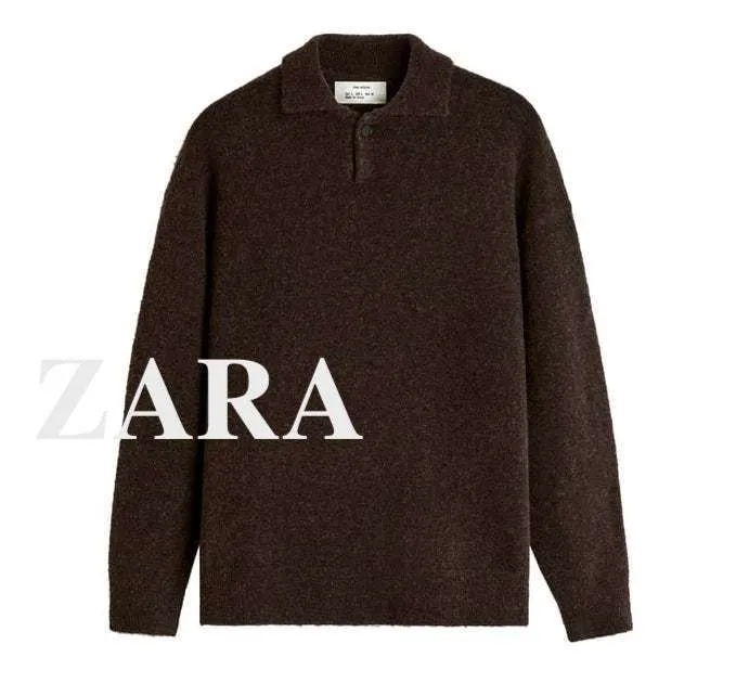 ZARA  |Pullovers Wool Long Sleeves Plain Sweaters