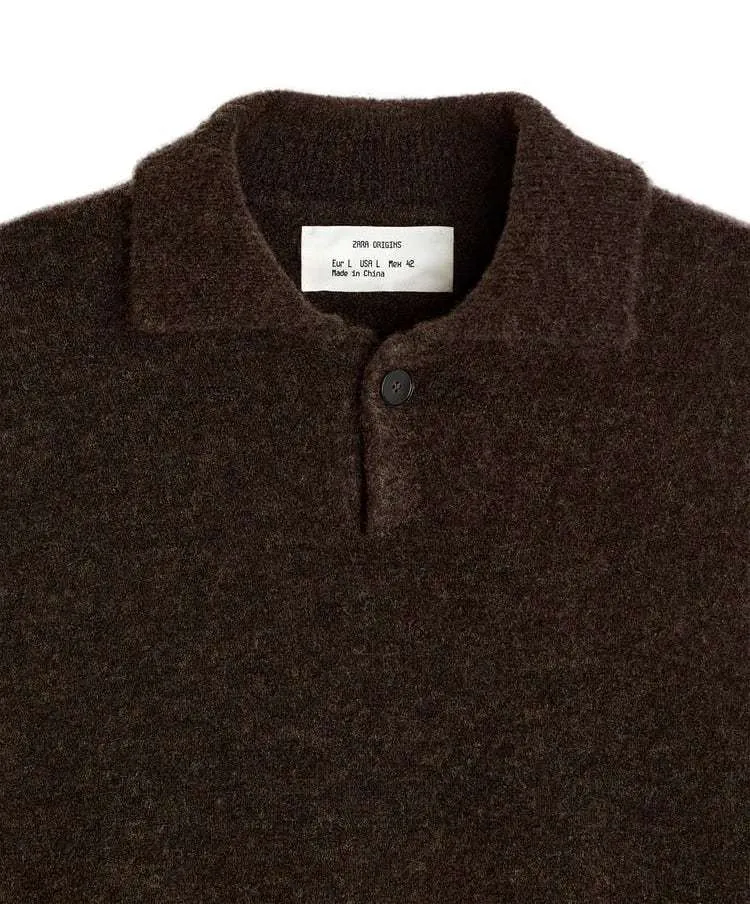 ZARA  |Pullovers Wool Long Sleeves Plain Sweaters