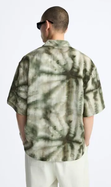 ZARA  |Tie-dye Short Sleeves Shirts