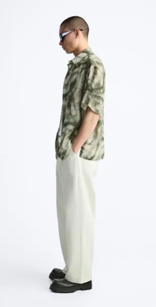 ZARA  |Tie-dye Short Sleeves Shirts