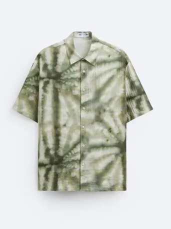 ZARA  |Tie-dye Short Sleeves Shirts