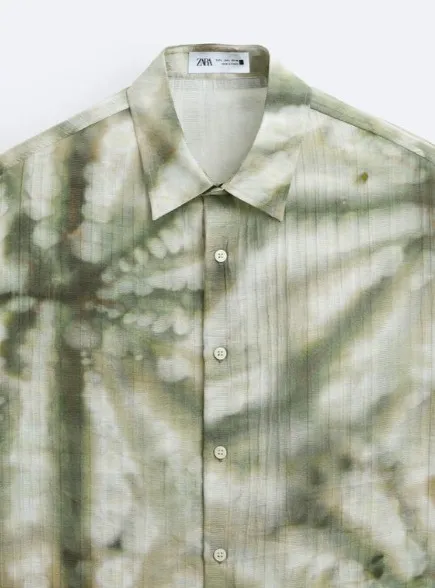 ZARA  |Tie-dye Short Sleeves Shirts